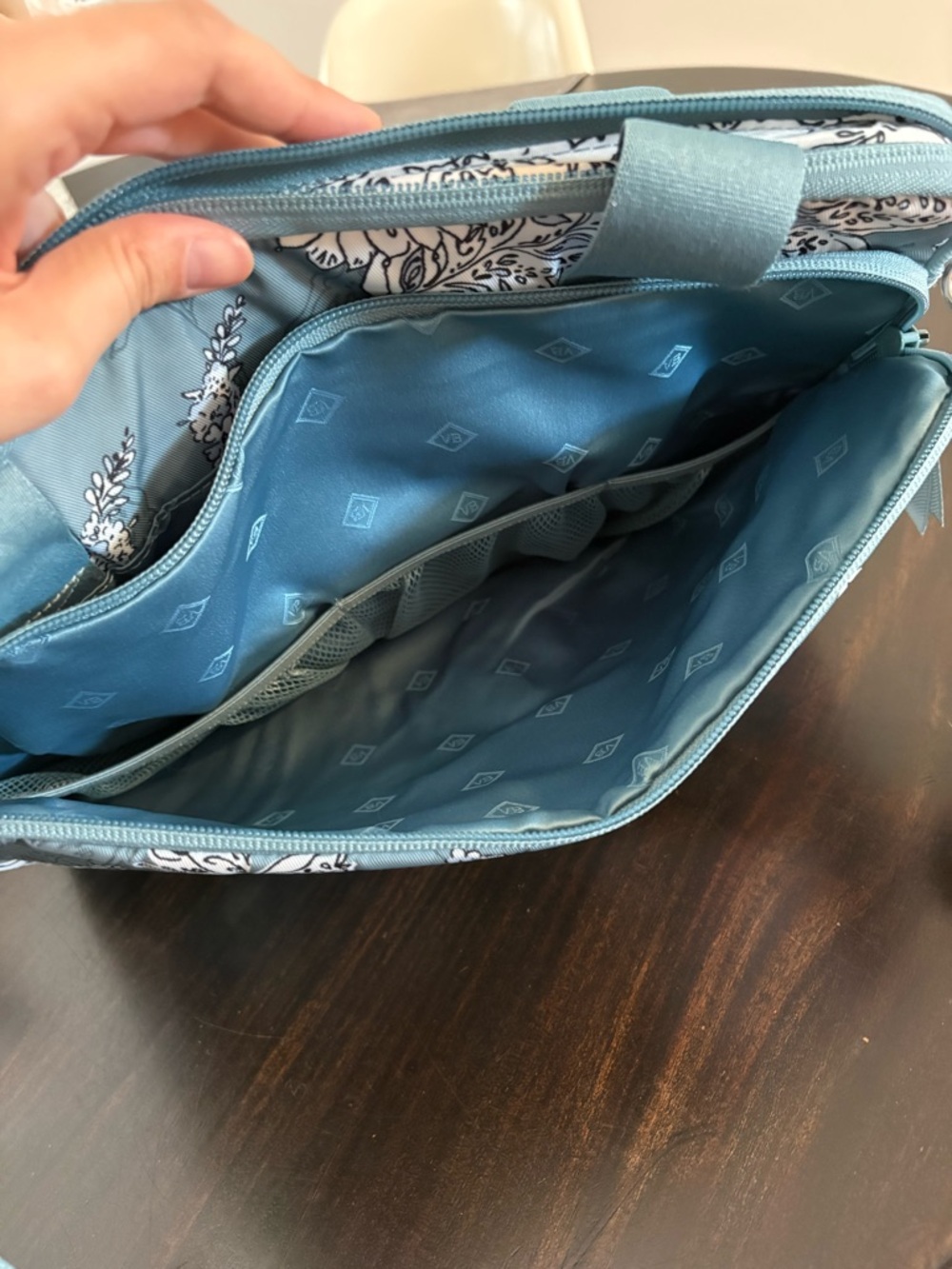 Vera Bradley Performance Twill Slim Laptop Organizer in Tiger Lily - Picture 4 of 6